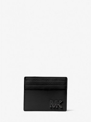 πορτοφολια ανδρικα Michael Kors Hudson δερματινα Card Case μαυρα | 576120-IPZ