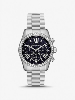 Ρολογια γυναικεια Michael Kors Lexington Pave ασημι | 928413-FTS