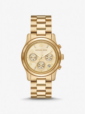 Ρολογια γυναικεια Michael Kors Runway χρυσο χρωμα | 704938-DLE