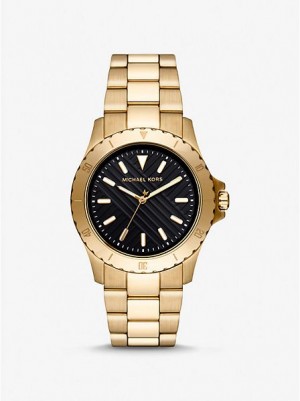 Ρολογια γυναικεια Michael Kors Slim Everest χρυσο χρωμα | 791846-MPF