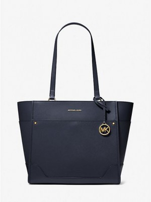 τσάντεσ tote γυναικεια Michael Kors Harrison Large δερματινα σκουρο μπλε | 238560-PYE