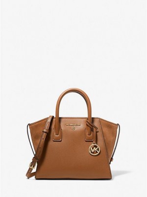 satchel τσαντεσ γυναικεια Michael Kors Avril Small δερματινα καφε | 641538-VSN