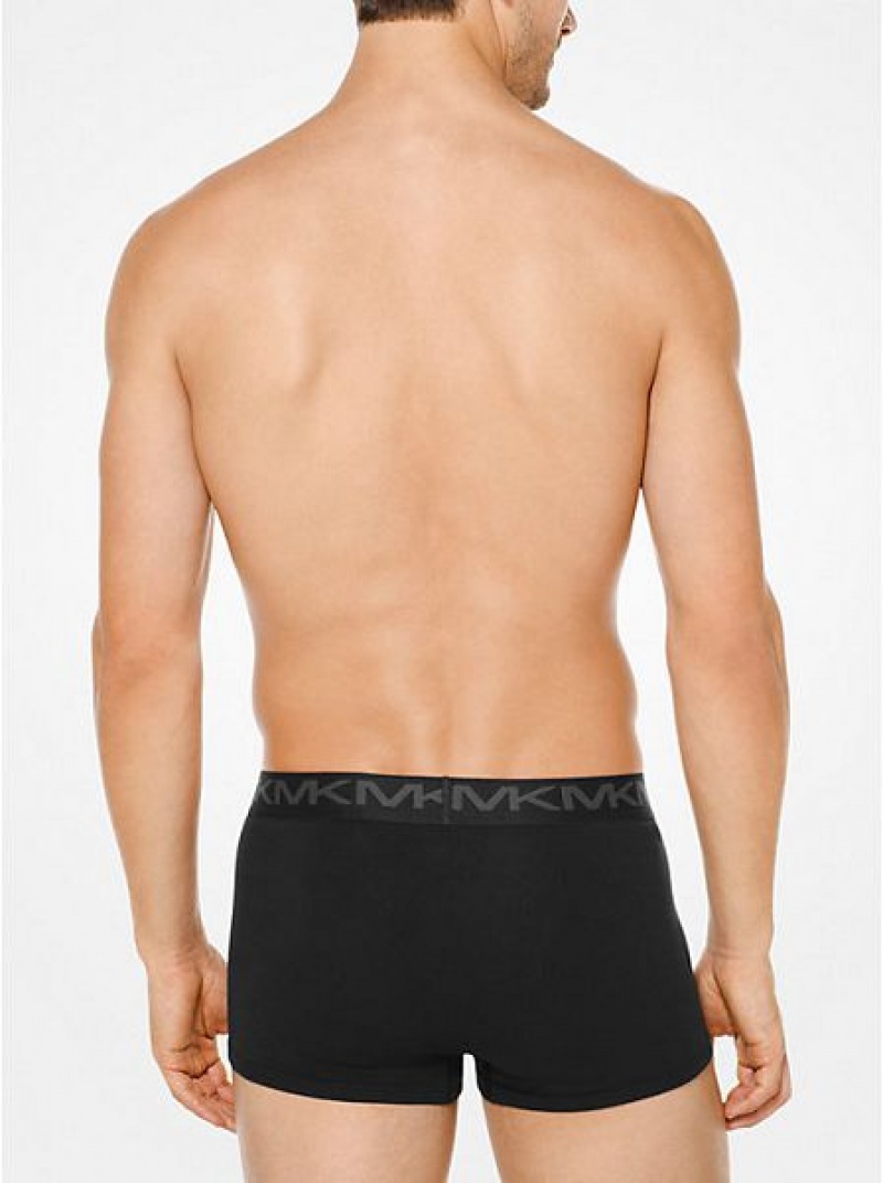 Trunks ανδρικα Michael Kors 3-pack βαμβακερα μαυρα | 930248-ASU