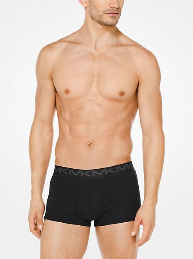 Trunks ανδρικα Michael Kors 3-pack βαμβακερα μαυρα | 930248-ASU