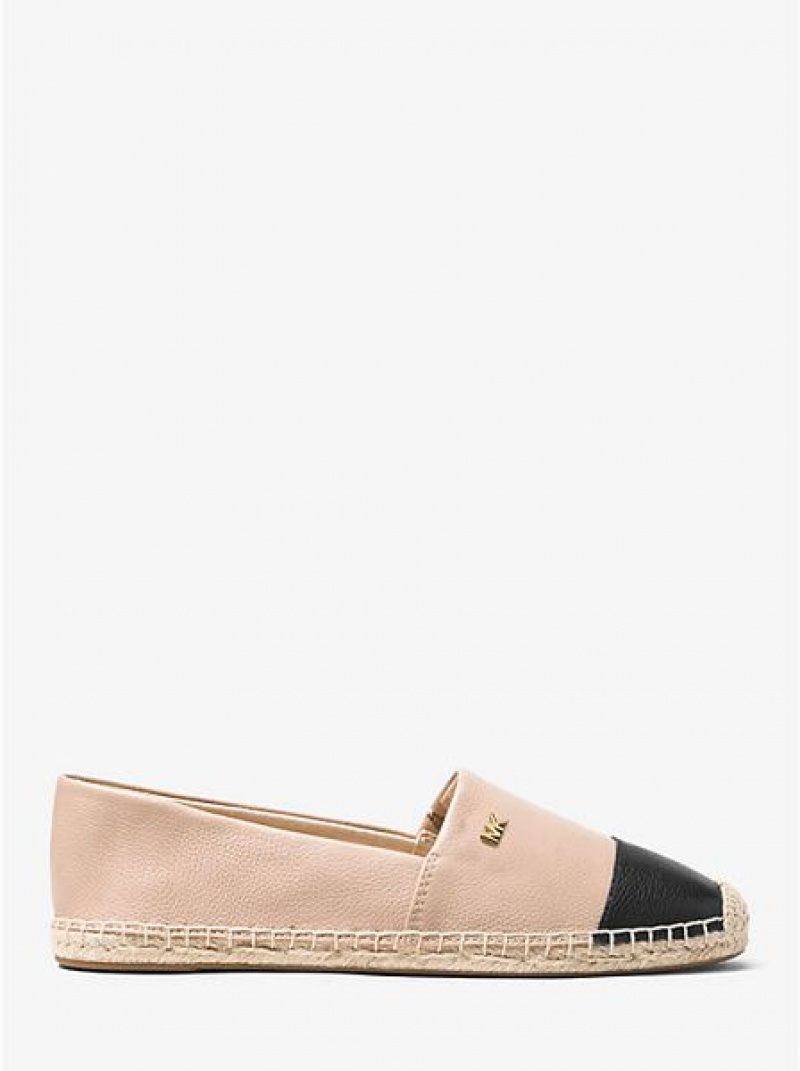 εσπαντριγιεσ γυναικεια Michael Kors Kendrick δερματινα Slip-on Μπεζ μαυρα | 395016-VZN