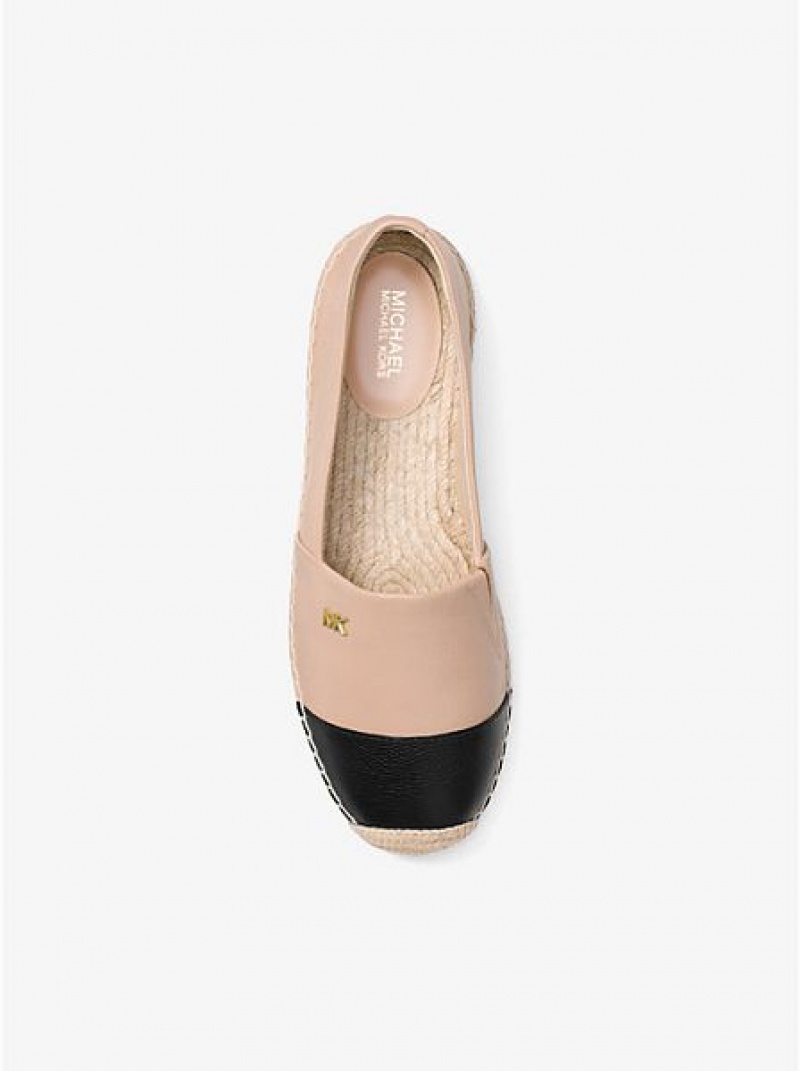 εσπαντριγιεσ γυναικεια Michael Kors Kendrick δερματινα Slip-on Μπεζ μαυρα | 395016-VZN