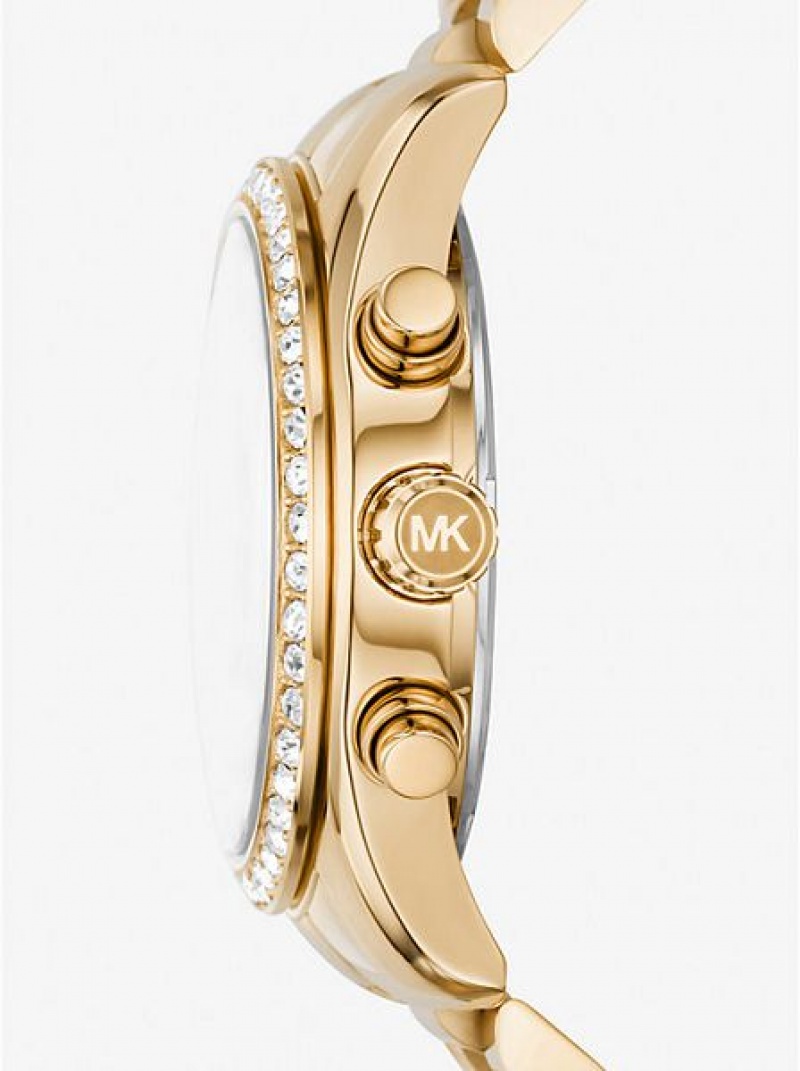 Ρολογια γυναικεια Michael Kors Lexington Pave χρυσο χρωμα | 784269-ZBU