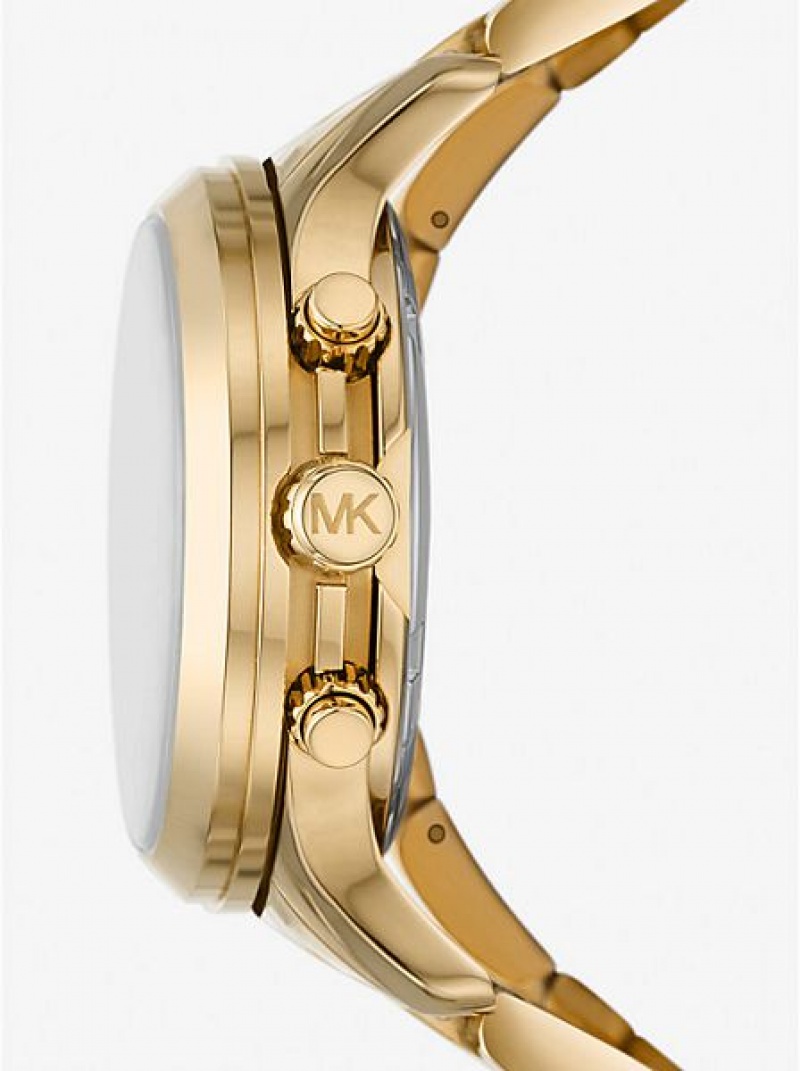 Ρολογια γυναικεια Michael Kors Limited-edition Runway 18k Stainless Steel Wrap χρυσο χρωμα | 026184-RHN