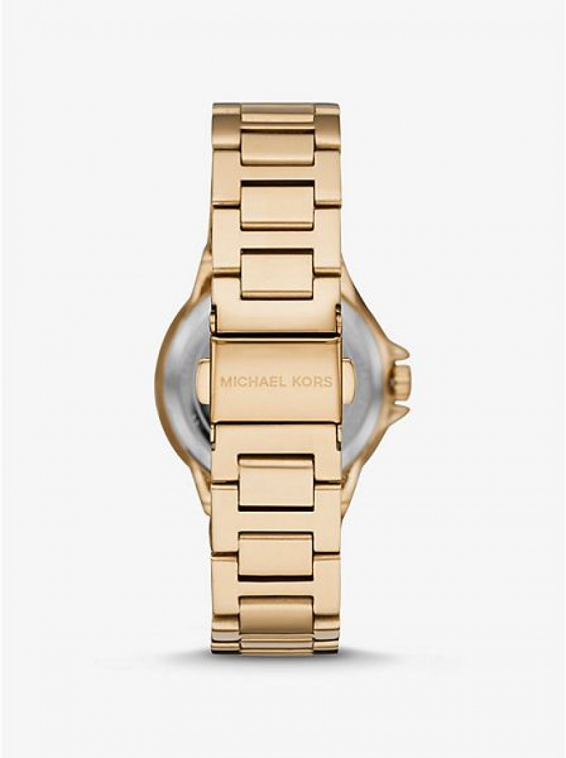 Ρολογια γυναικεια Michael Kors Mini Camille Pave χρυσο χρωμα | 574638-CON