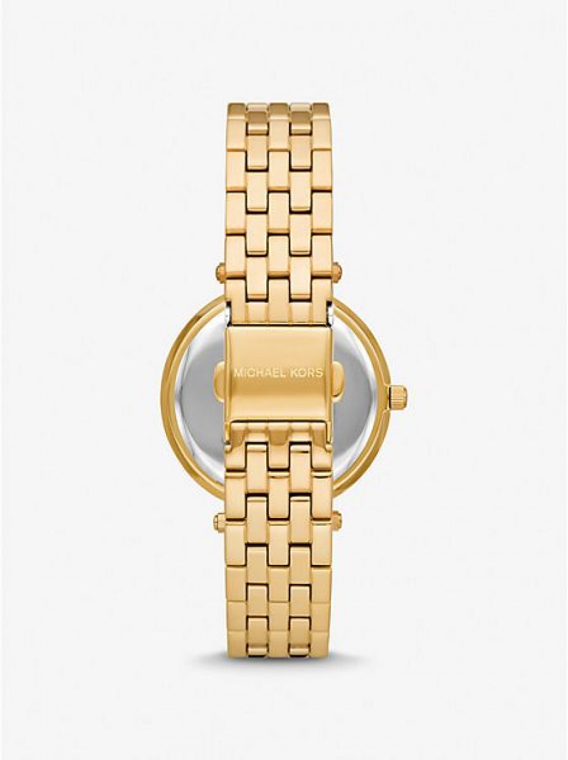 Ρολογια γυναικεια Michael Kors Mini Darci Pave χρυσο χρωμα | 238701-TLJ