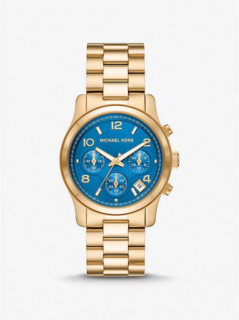 Ρολογια γυναικεια Michael Kors Runway χρυσο χρωμα | 649203-BEX