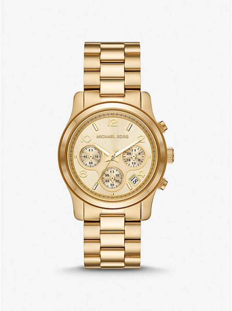 Ρολογια γυναικεια Michael Kors Runway χρυσο χρωμα | 704938-DLE