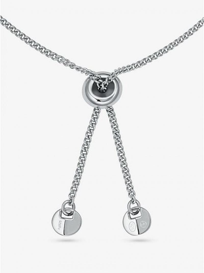 Βραχιόλια γυναικεια Michael Kors Sterling Silver τενις Slider ασημι | 269834-TRB