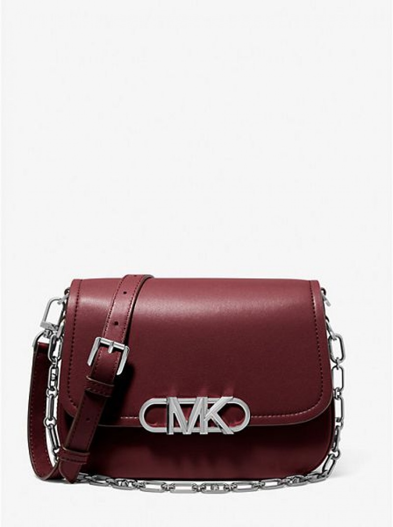 τσαντεσ messenger γυναικεια Michael Kors Parker Medium δερματινα μπορντο | 274681-NVQ