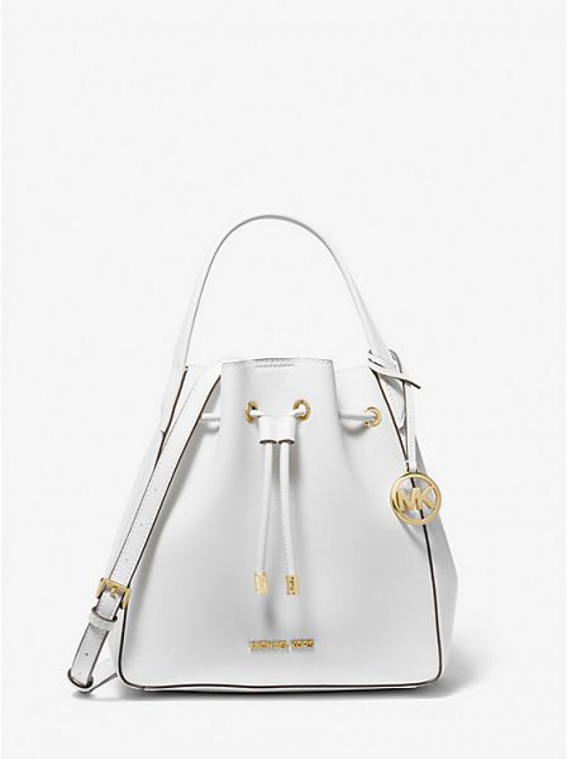 bucket bags γυναικεια Michael Kors Phoebe Large Faux δερματινα ασπρα | 624709-AKI