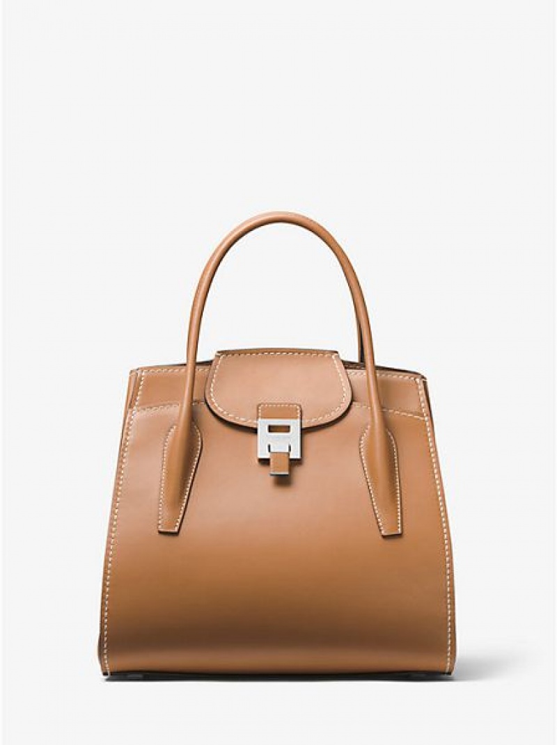 satchel τσαντεσ γυναικεια Michael Kors Mkc X 007 Bond Bancroft Large δερματινα καφε | 345267-DAG